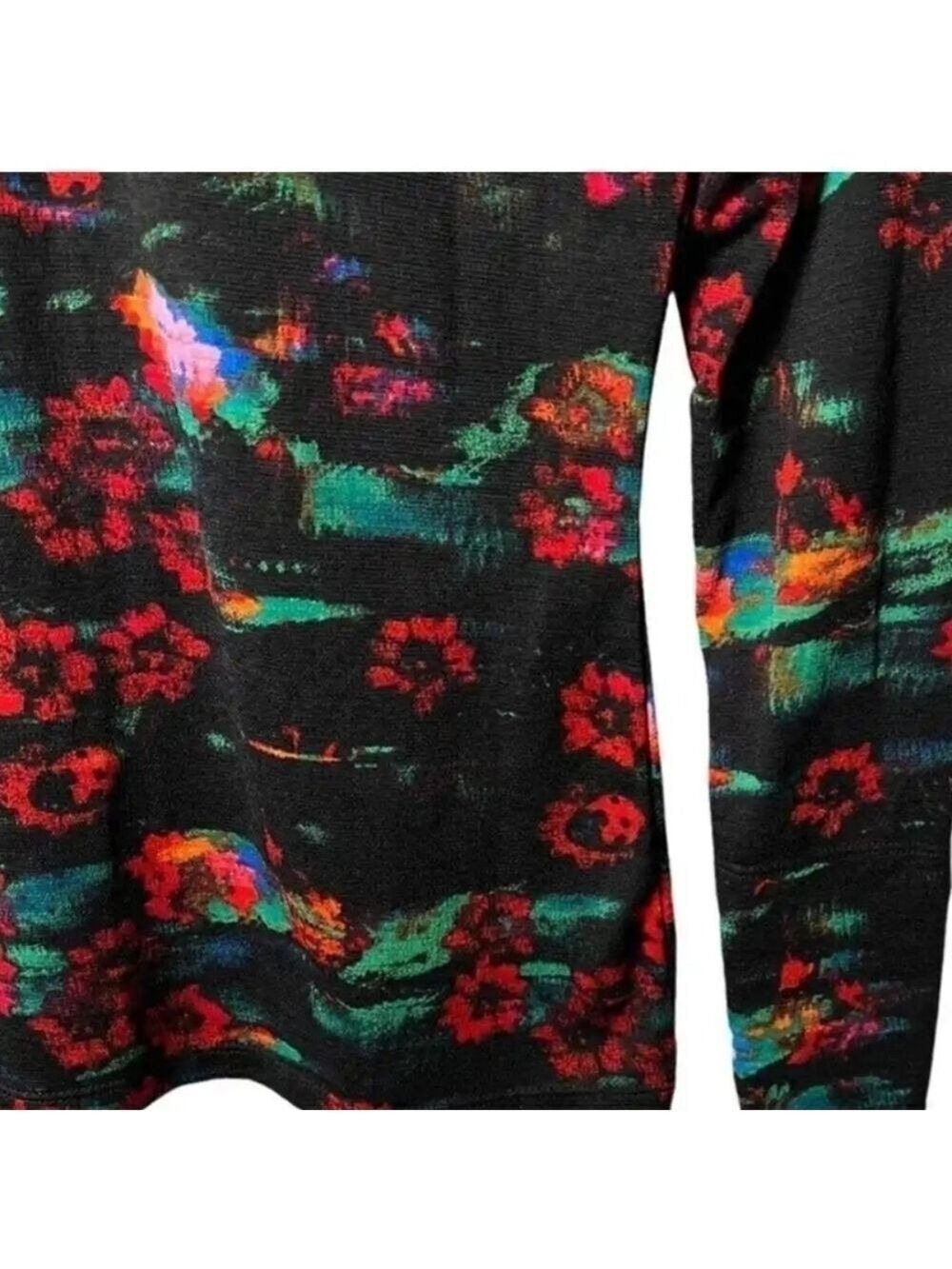 Rachel Comey X Target Long Sleeve Turtleneck  Kodak Red Floral NWT Size XXS - Picture 4 of 15